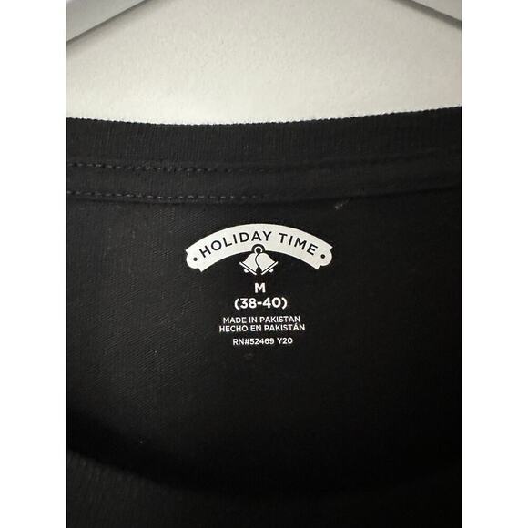 Holiday Time Men's Party Animal Pug Short Sleeve Pullover Graphic T-Shirt Size M - Picture 4 of 10